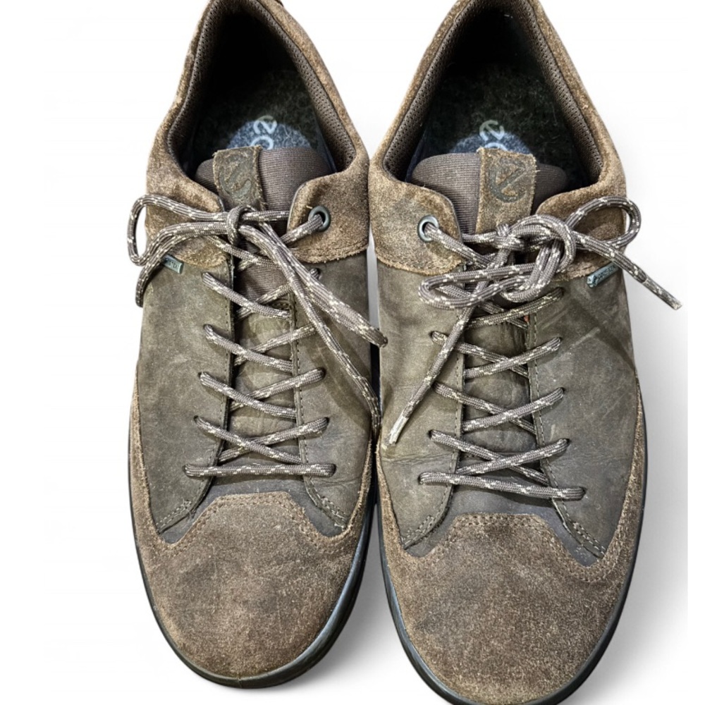 Ecco Men's Brown leather Suede Shoes with gore-Tex size 9.5